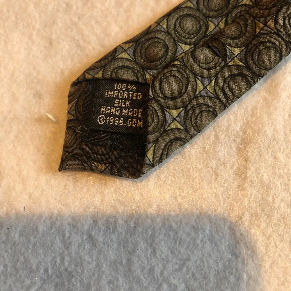 Grateful Dead Tie Green picasso Moon Sixth‎ set Jerry Garcia 100% Silk 1996